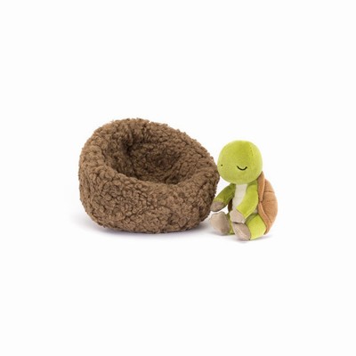 Jellycat Hibernating Tortoise USA | 96831QFHN